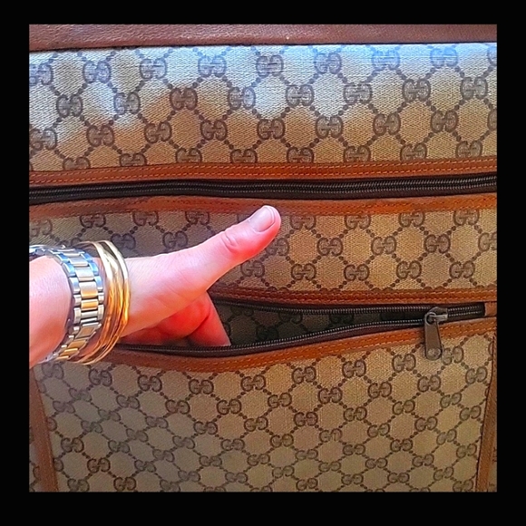 ๐ฎ๐น ๐ฅ Rare Gucci Vintage Large  Messenger Bag Zippered Case  ๐ฎ๐น ๐ฅ - Picture 7 of 16